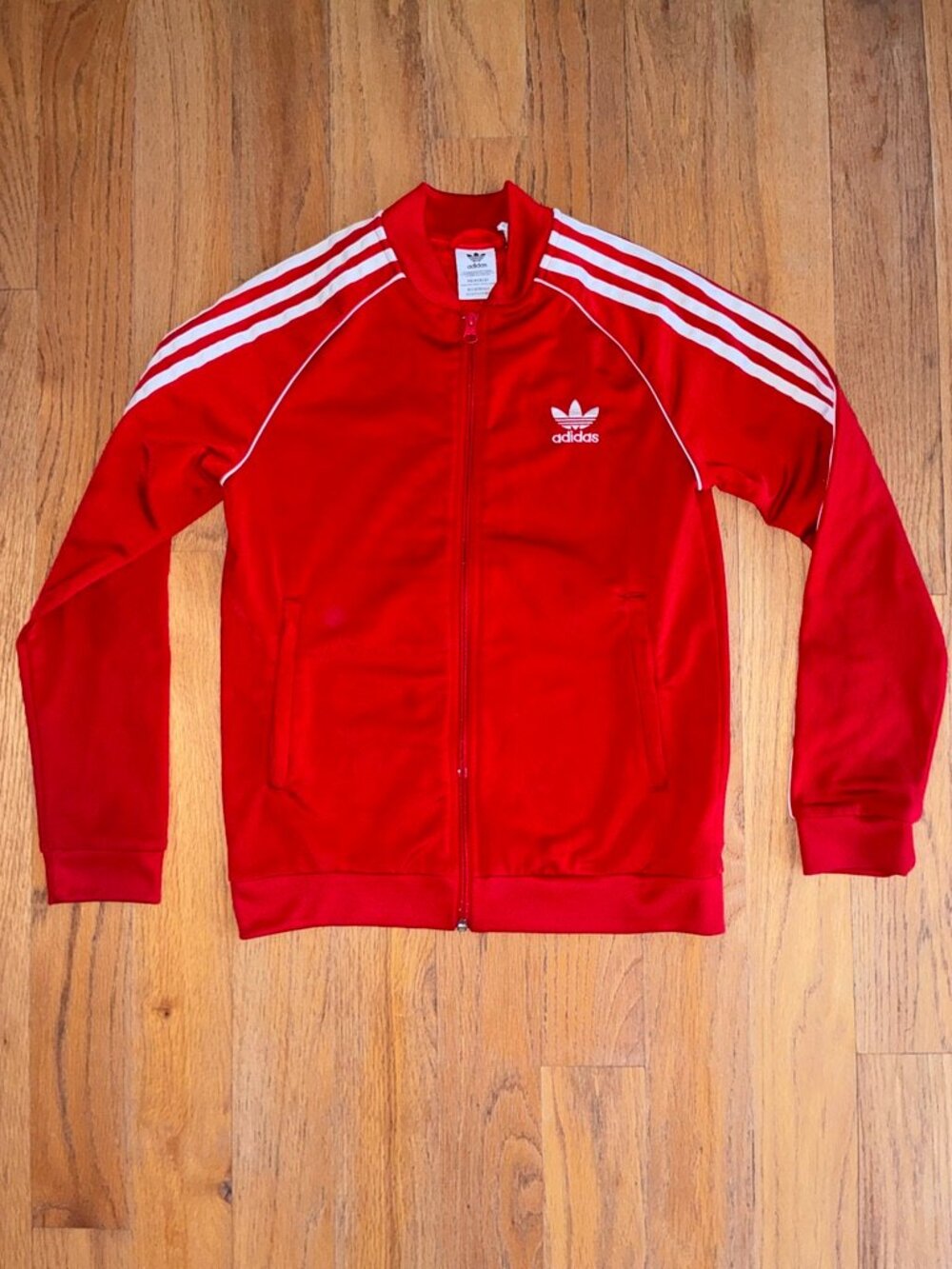 Adidas Originals Primeblue SST Track Jacket Red Kids Medium